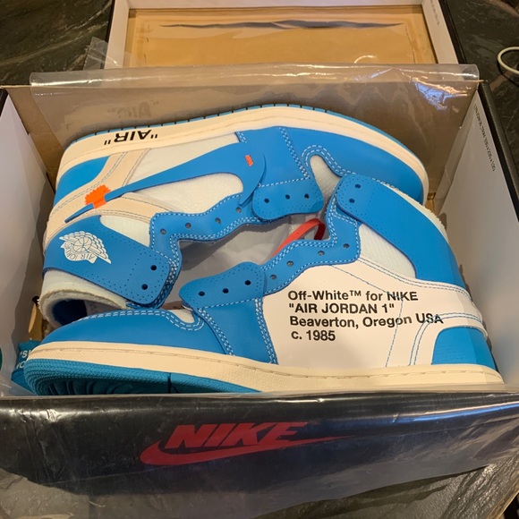 air jordan 1 retro high off white university blue